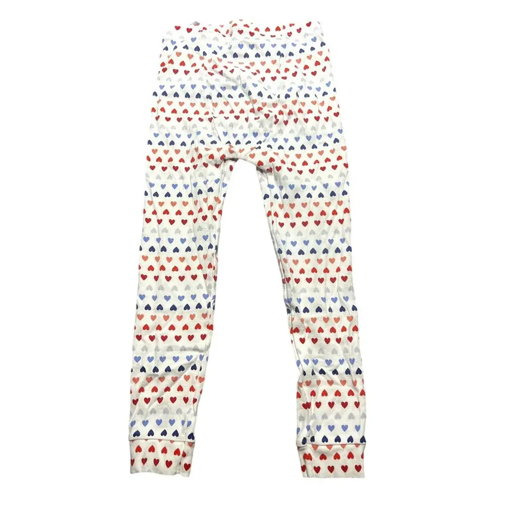Baby Gap Organic Cotton Pajamas Size 5 Twins Heart Allover